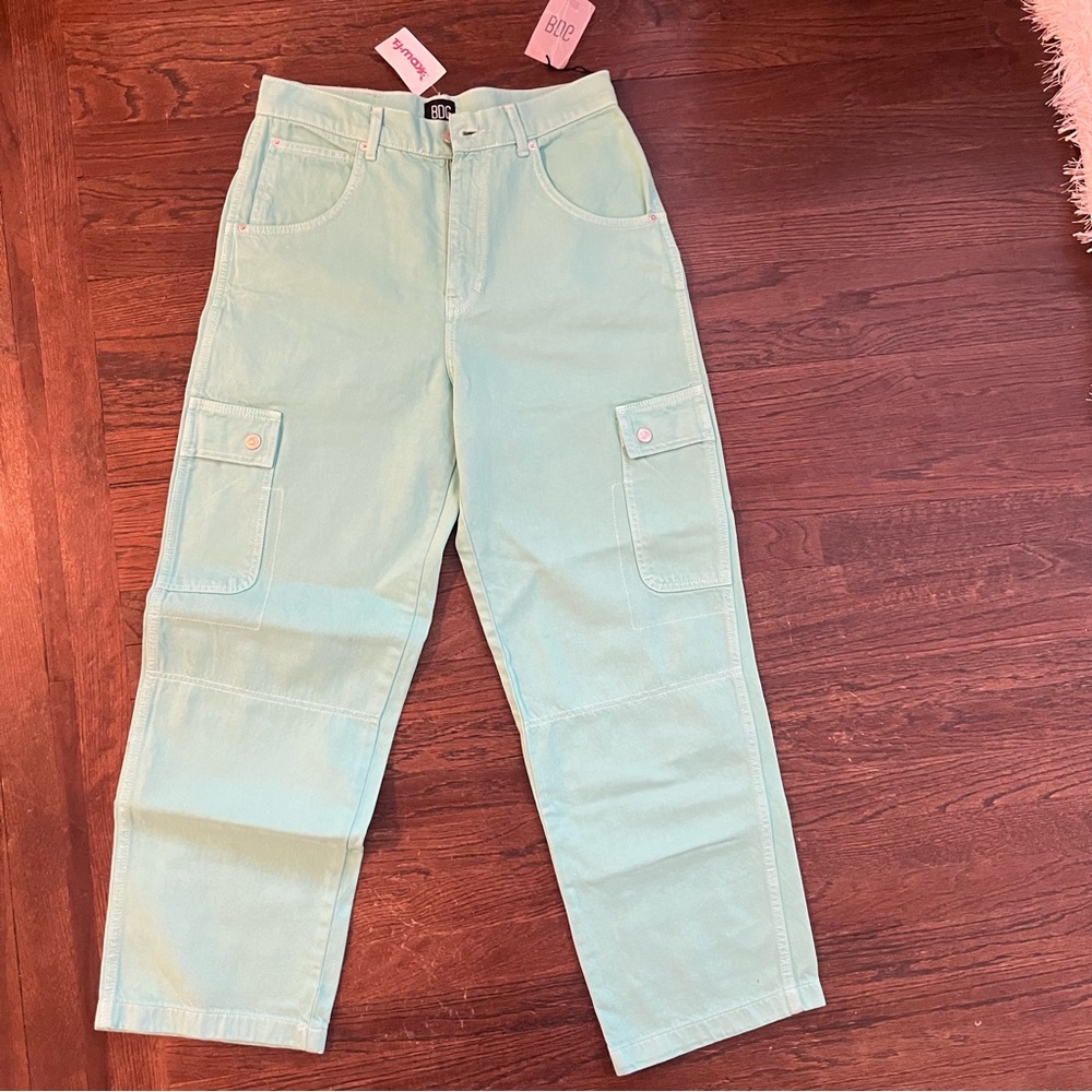 BDG Mint Green Wide Leg Pants - Picture 3 of 5